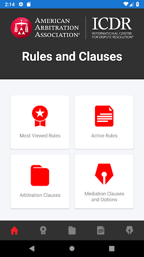 Android application AAA Rules screenshort