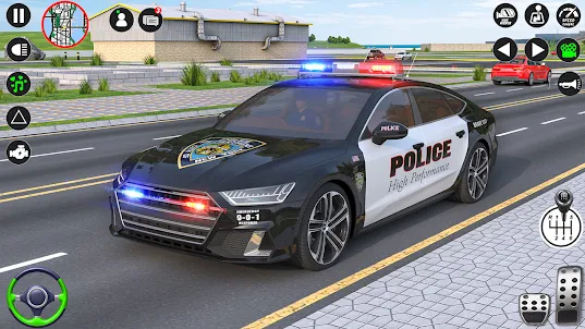 警察の車のゲーム-車の運転