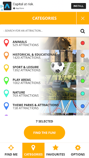 Android application Family Fun Finder screenshort