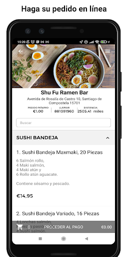 Android application Shu Fu Ramen Bar screenshort