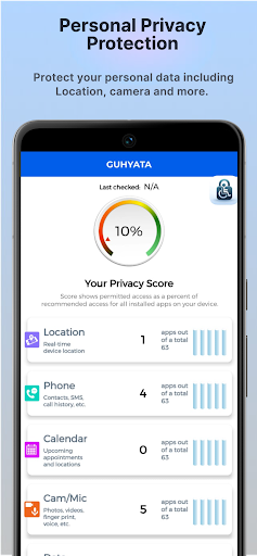 Android application Guhyata - Privacy Manager screenshort
