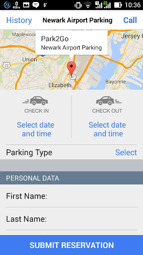 Newark Airport Parking Screen 3