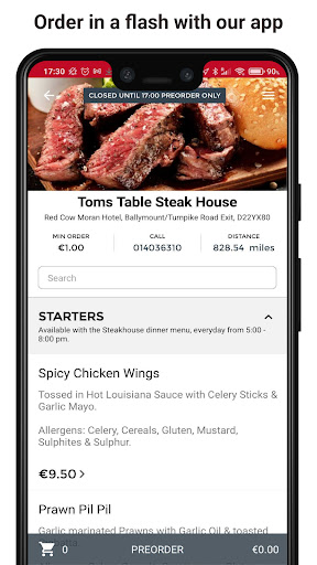 Toms Table Steak House Screen 2