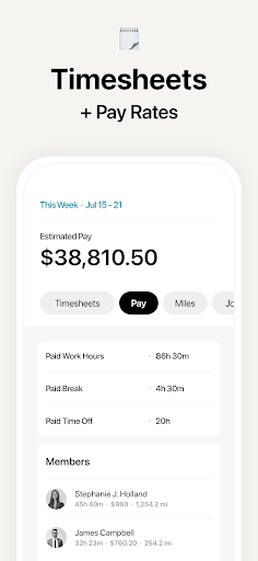 Screenshot of Atto - Time Clock & Scheduling