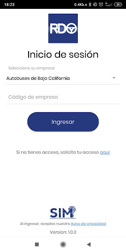 Android application RDO screenshort