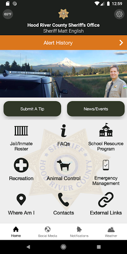 Android application Hood River County Sheriff's Of screenshort