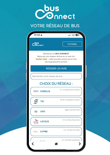 Android application Bus Connect screenshort