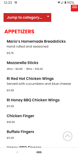 Marios Northend Pizzaria Screen 2