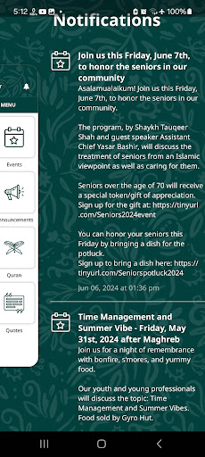 Brand Lane Islamic Center Screenshot