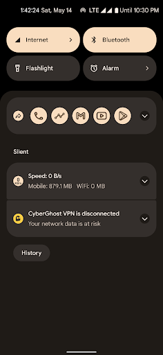 Screenshot of Notification Shortcuts