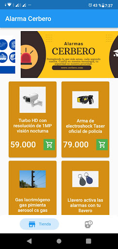Android application Cerbero screenshort