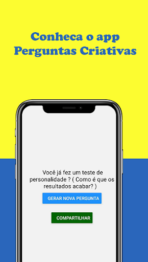 Android application Perguntas Criativas screenshort