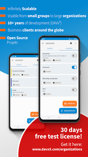 Screenshot of Managed DAVx⁵ for Enterprise