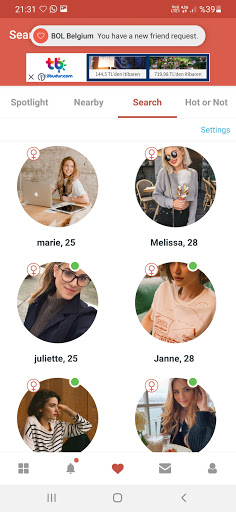Belgium Dating Site - BOL Screen 2