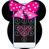 Pink Cute  Minny  Bowknot LOCK SCREEN icon