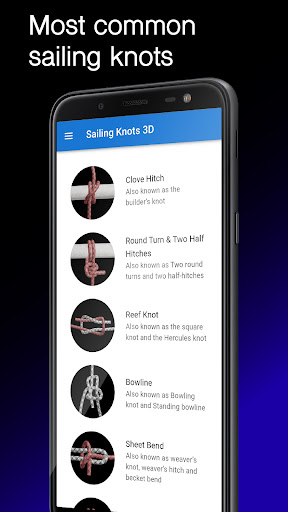 Android application Sailing Knots 3D screenshort