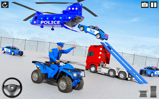 US Police Car Transport Cargo