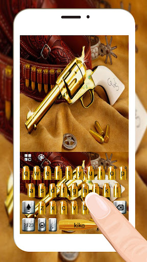 Western Gold Gun Keyboard Them Apk0