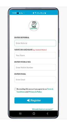 ODHPAY - Recharge & Payments Screen 3