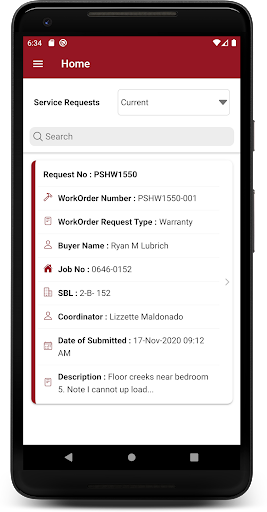 Park Square Homes - Vendor Screen 3