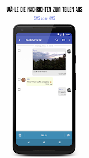 SMS sichern und drucken Screenshot