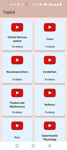 Android application Physiology Mam screenshort