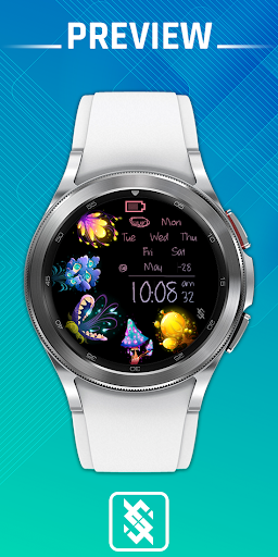Android application BFF23-Neon Art Fantasy Flowers screenshort