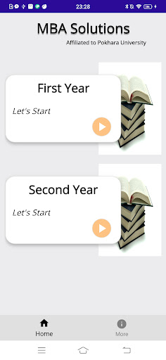 Android application MBA Solutions Nepal screenshort
