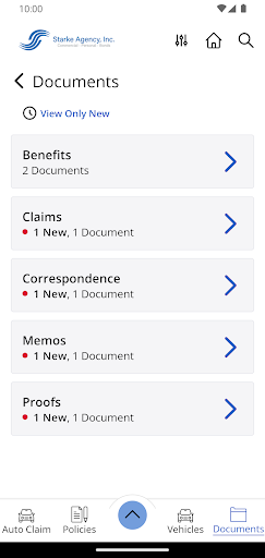 Starke Agency, Inc. Mobile App Screen 3