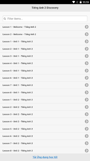 Android application Học tốt Tiếng Anh 2 - Discover screenshort