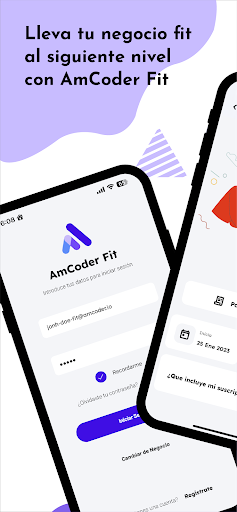 Android application AmCoder Fit screenshort
