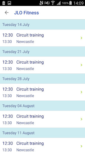 BookFit Screen 2