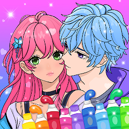 ロマンチックなアニメの塗り絵 Mod Apk