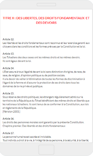 Constitution tchadienne de 199