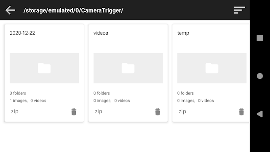 Camera Trigger (Motion and Sou Screenshot