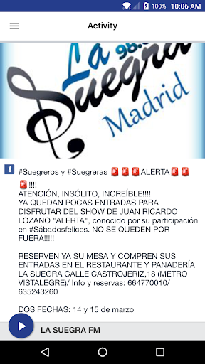 LA SUEGRA FM Screen 2