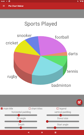 Screenshot of Pie Chart Maker