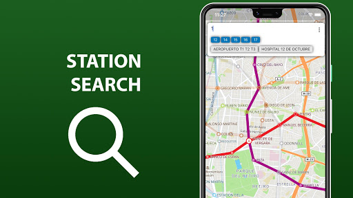 Public transport map Madrid Screen 3