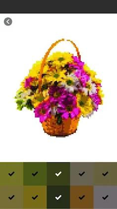 Flower Bouquet Pixel By Number - Screenshot 4