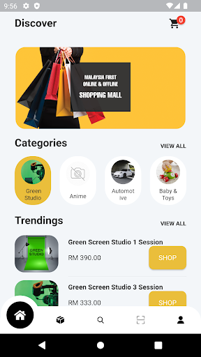 Android application JomMall screenshort