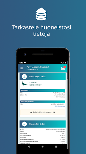 Android application huoneistotieto.fi screenshort