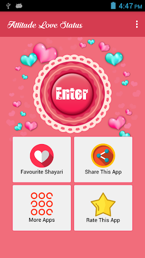 Android application Attitude Love Status screenshort