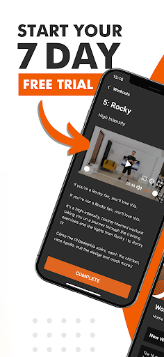 TFG: Home workouts and recipes Screen 2