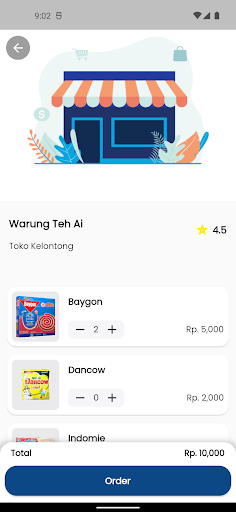 Android application Jastip (Jasa Titip) screenshort