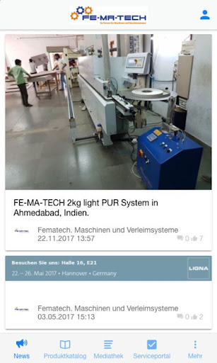 Android application Fe-Ma-Tech screenshort