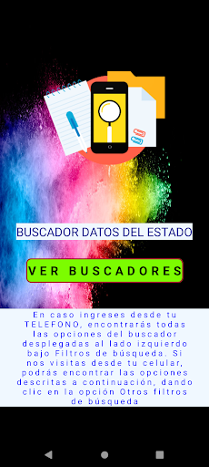BUSCADOR DE DATOS Screen 2