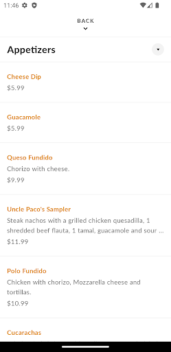 Uncle Pacos Screen 3