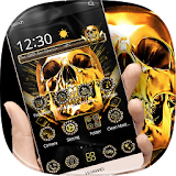 Golden Hell Skull Theme icon