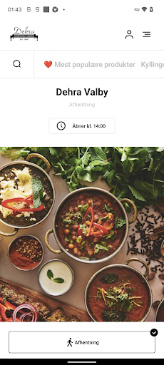 Android application Tandoori Dehra Valby screenshort