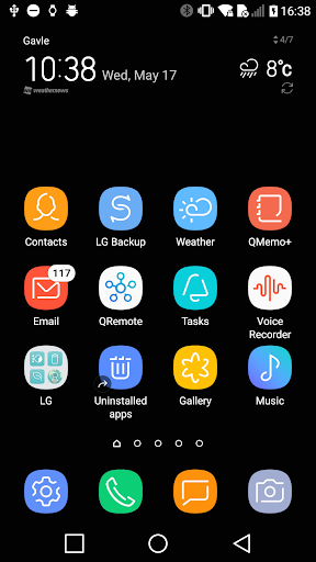 Android application Dream UI High Contrast Theme f screenshort